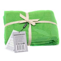 MOSOBAM Bamboo-Turkish Cotton Fouta Peshtemal 35X70, Green 