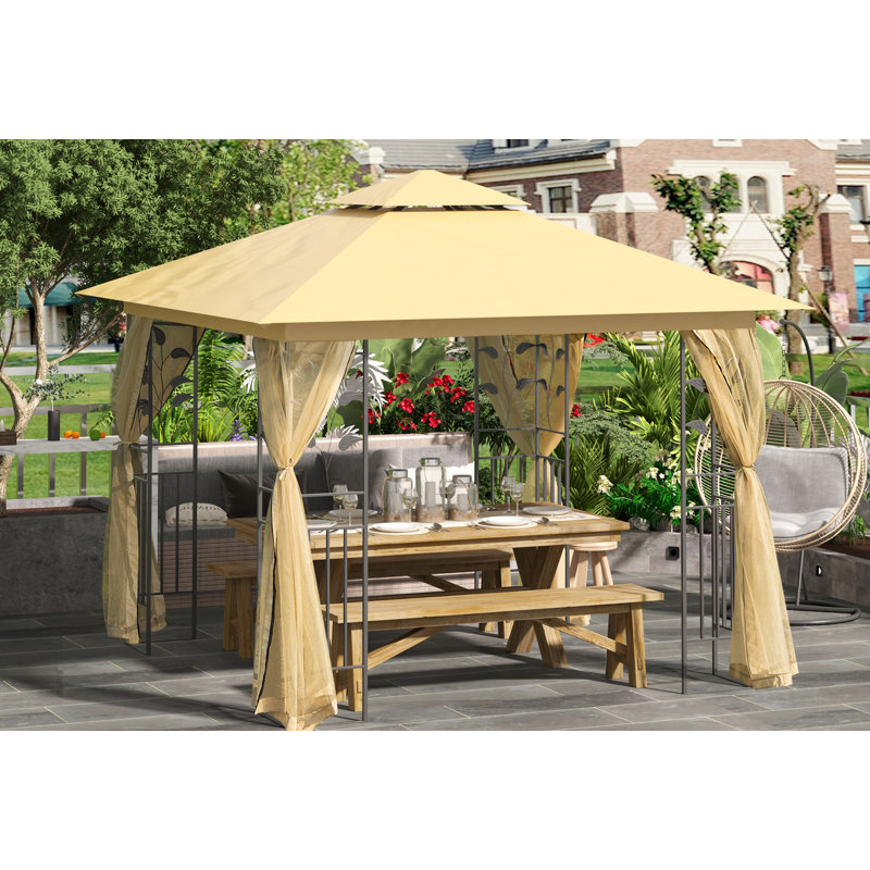 Villanueva 3m x 3m Metal Patio Gazebo