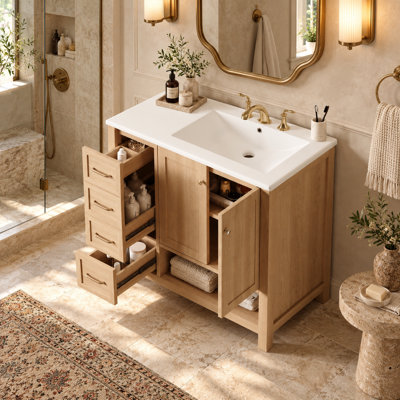 Meuble-lavabo 36 po avec lavabo en céramique