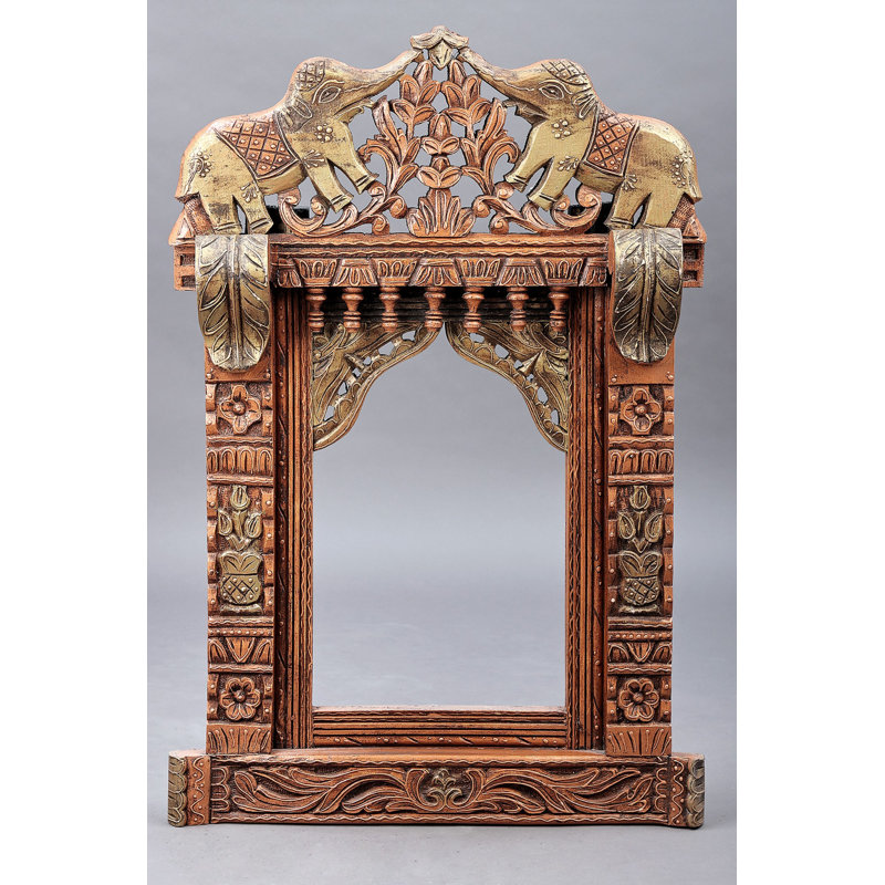 Grande fenêtre Jharokha à motif d'éléphants