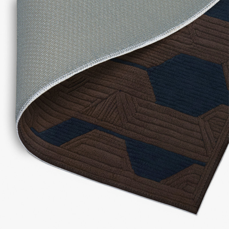 Tapis brun intérieur et extérieur Trellis, Rectangulaire 2 pi x 3 pi
