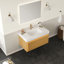 Meuble-lavabo mural simple 36 po avec lavabo