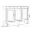 Banc de rangement blanc en bois manufacturé-1743652677