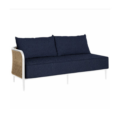 Havana 57" Wide Outdoor Loveseat with Cushions