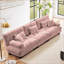 Canapé modulaire capitonné en chenille pour salon-142689260-142689249