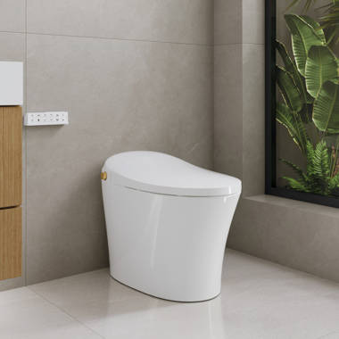 EPLO Toilette Smart Bidet avec réservoir intégré, pour basse pression  d'eau, couvercle à ouverture / fermeture automatique, chasse d'eau  automatique et Commentaires - Wayfair Canada