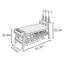 Banc de rangement pour chaussures 41,3 po