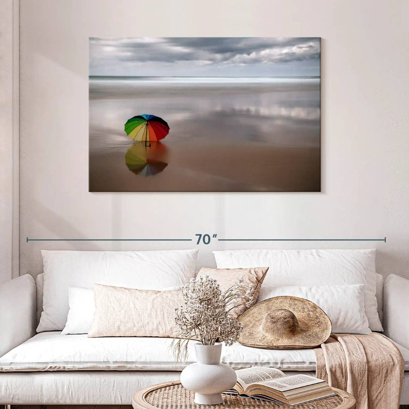 Gillard Rainbow Beach Umbrella, 30" H x 45" W