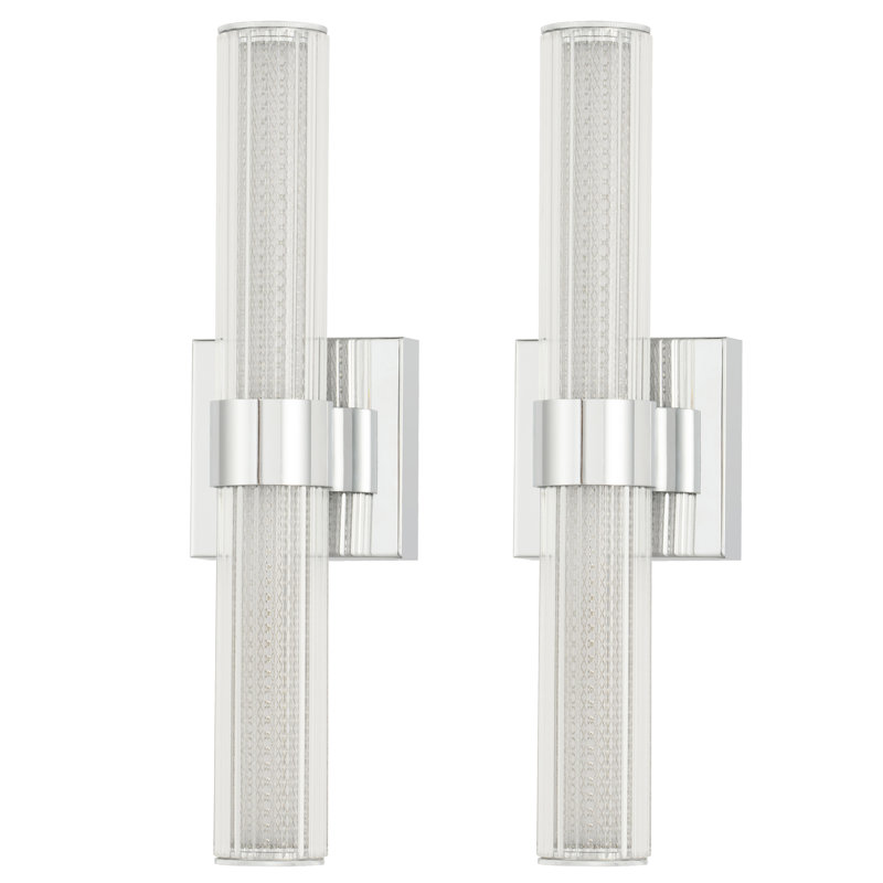 Modern Dimmable LED Wall Light with Sturdy Glass Shade