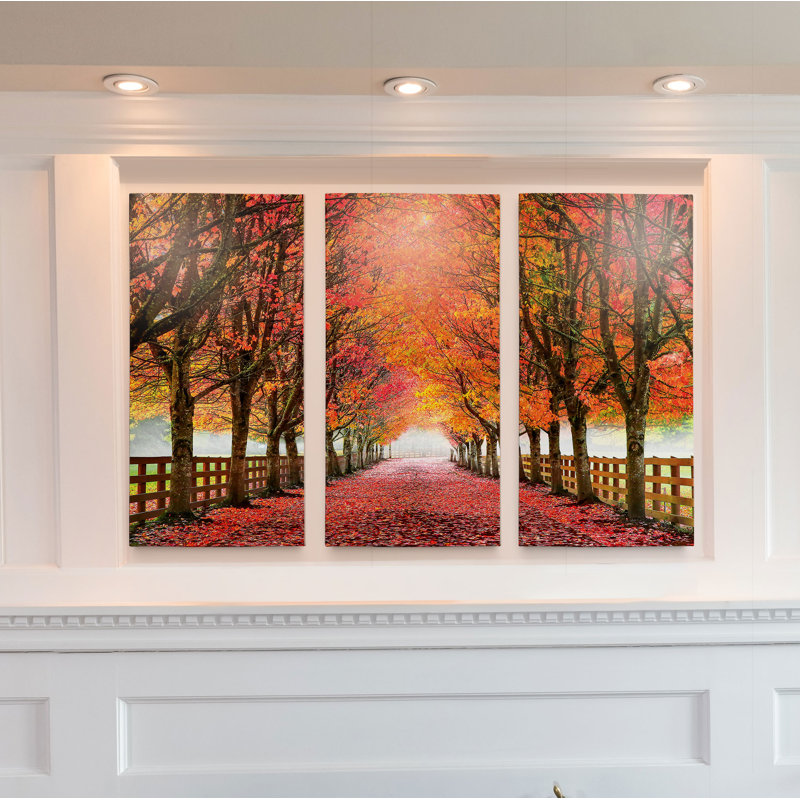 "North Bend", ensemble de 3 reproductions de photos sur toiles, H 40 po x l 60 po x P 1,5 po