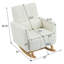 Chaise berçante décorative avec coussin, confort ultime pour votre maison, velours en peluche