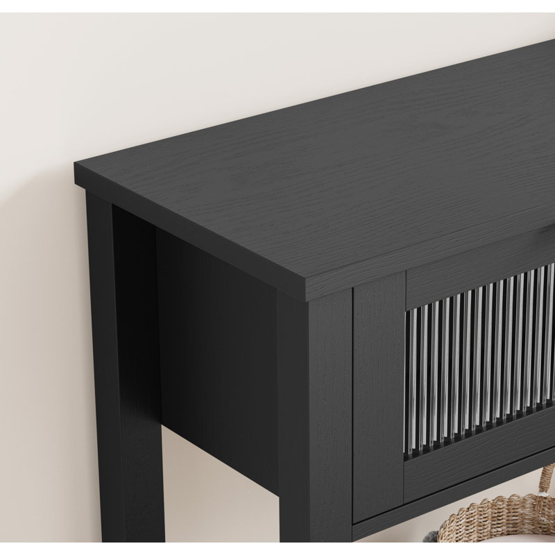 110cm Console Table, Black