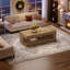47.24'' Rectangular Coffee Table For Living Room, Farmhouse 2-tier Accent Centre Tea Cocktail Table With Storage-1147652822