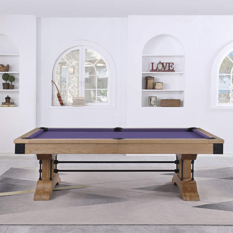 Table de billard Manchester, Mauve résistant à l'eau, Non, Naturel patiné