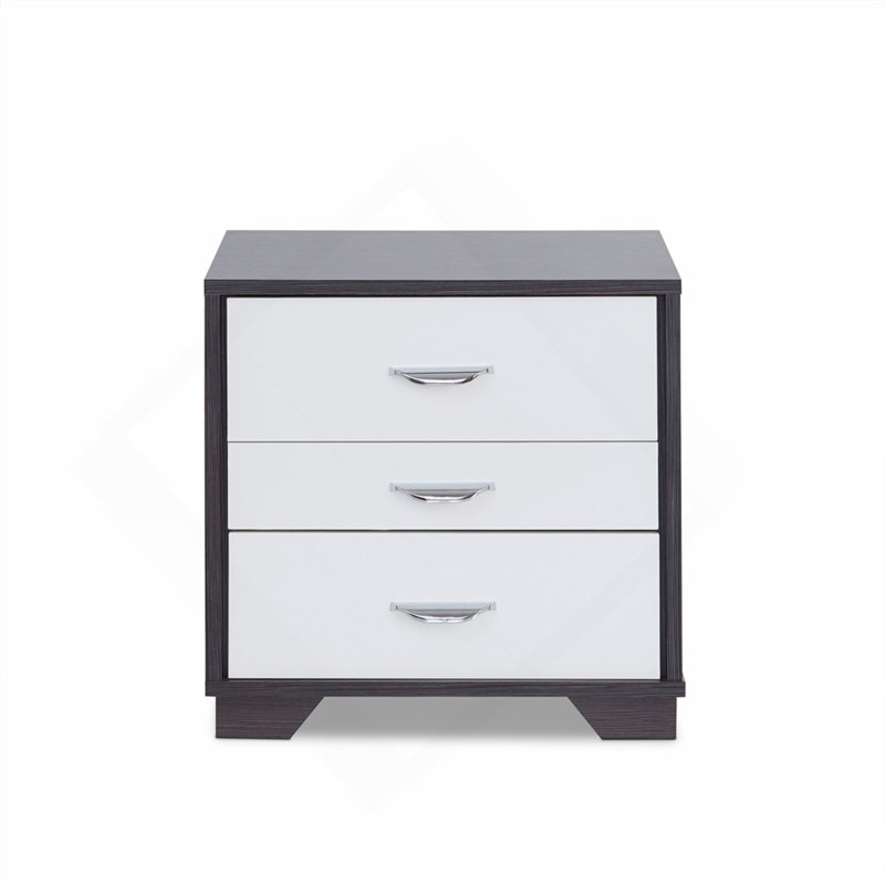 Table d'appoint blanche et noire