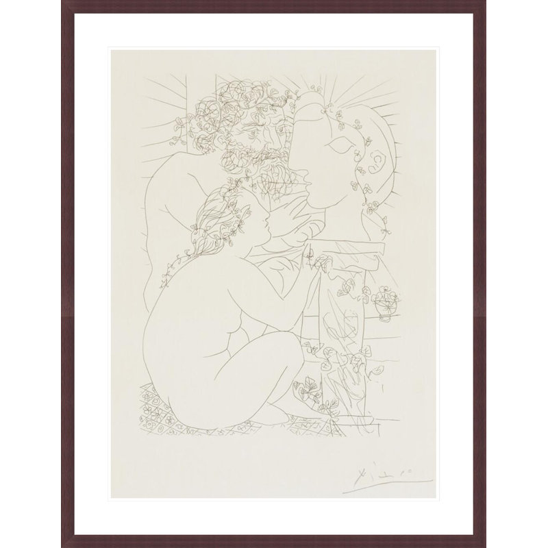 «Sculptor and Model plate 39» de la Suite Vollard par Pablo Picasso, impression giclée encadrée, H 41,5 po x l 32,17 po