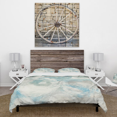 Pale Blue Shade III - Ensemble de housse de couette Modern Farmhouse - Microfibre de polyester