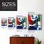 Colorful Shapes III - reproduction encadrée de qualité supérieure - prête à être accrochée - aucun clou requis - aucun clou requis-1334822568-1334822569