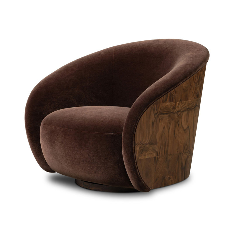 Rainey Swivel Chair, Monte Chocolate