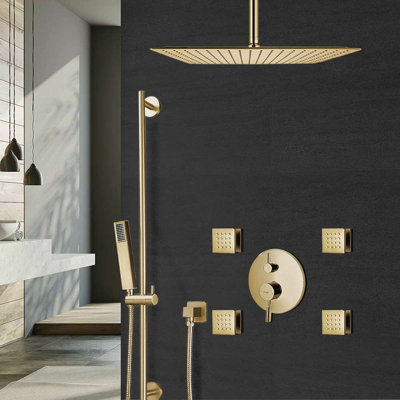 Mélangeur de douche thermostatique encastré Bravat