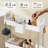 4 Tier Slim Rolling Utility Cart, Mobile Shelving Unit Trolley Cart Organizer With Wheels For Kitchen Bathroom