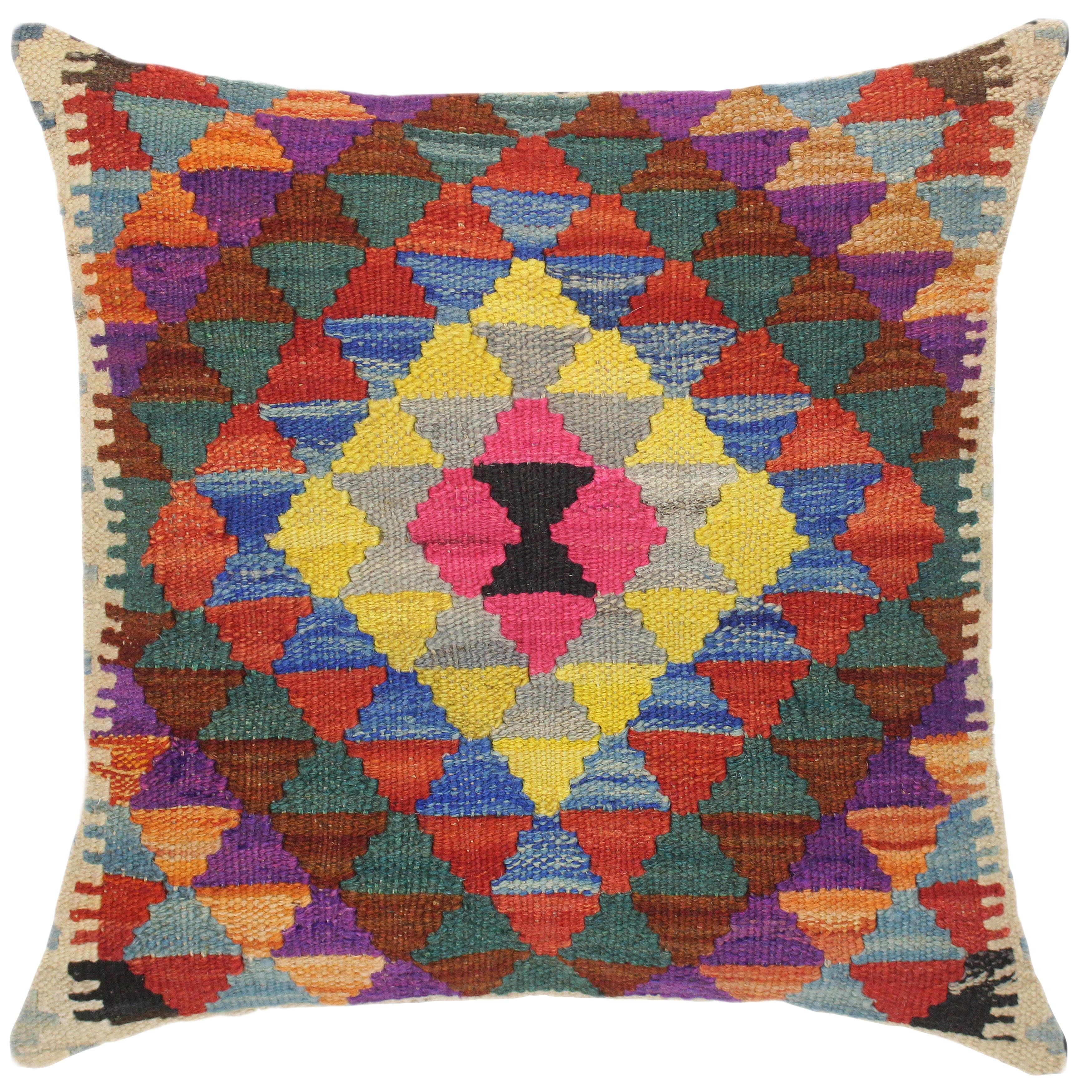 Arshs Fine Rugs Bauhaus Despina Geometric Throw Pillow | Wayfair