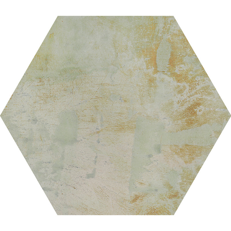 Aureate 10" x 11" Porcelain Marble Look Wall & Floor Tile, Green