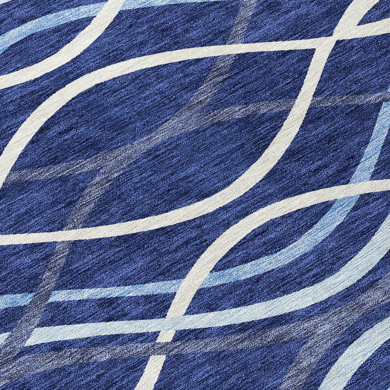 Lamanna Washable Abstract Indoor / Outdoor Rug, Rectangle 8' x 10'