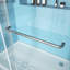 Porte de baignoire coulissante lisse sans cadre Opoc Mirage MCOCOD l 60 po x H 66 po avec verre transparent de 5/16 po (8 mm)-101366156