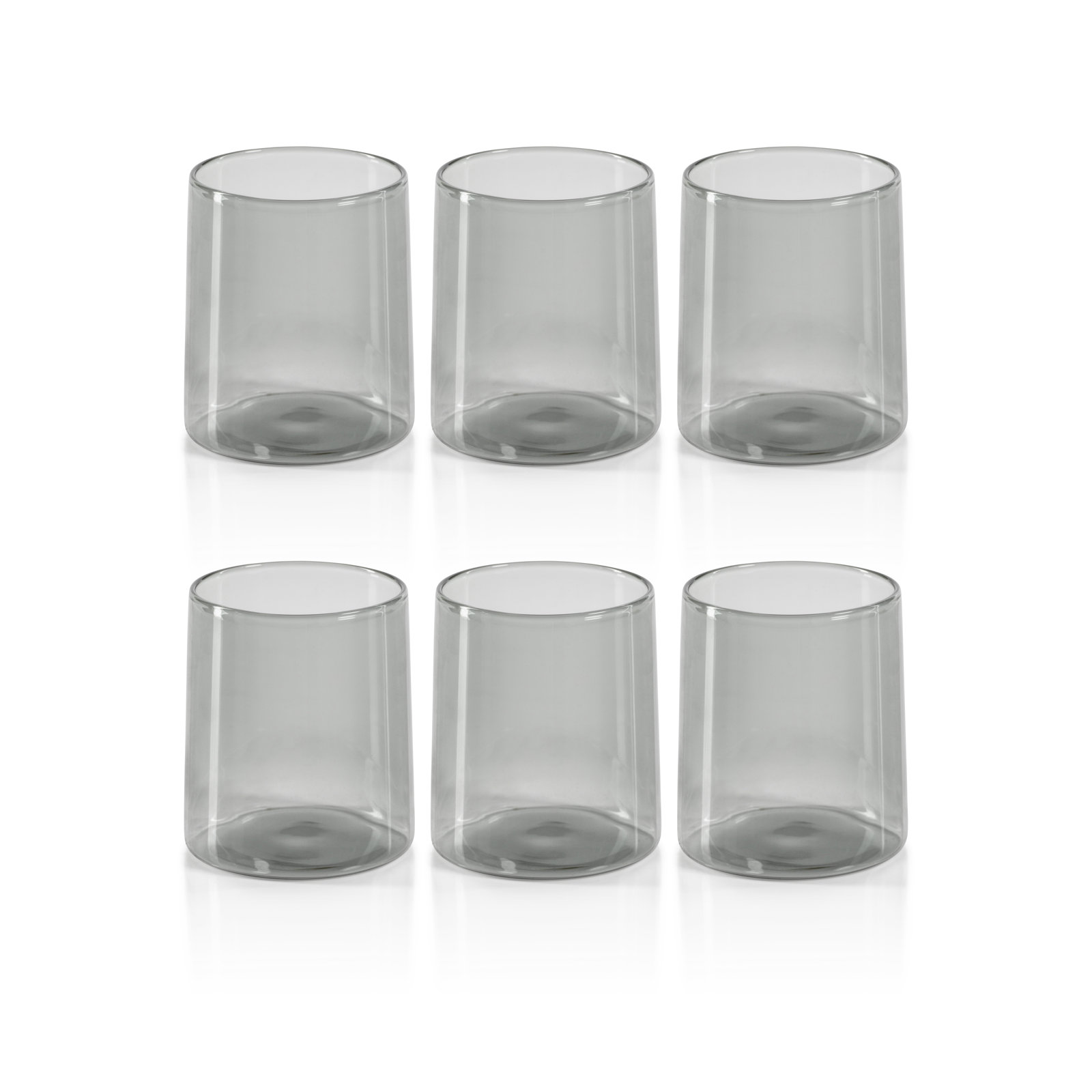 Lorient Tumbler Glasses, Smoke