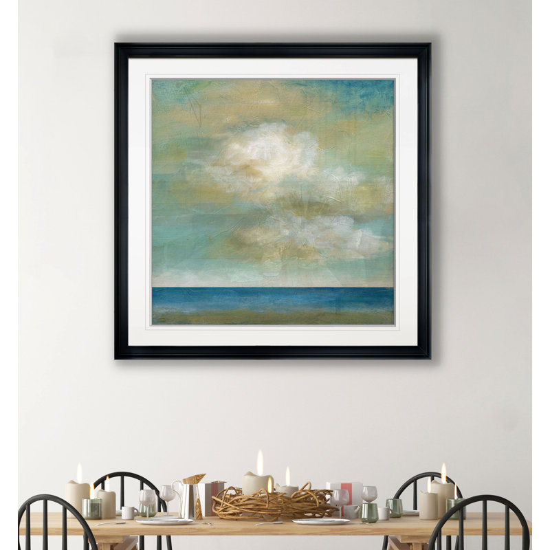 « cloudscape ii », reproduction encadrée, H 26,5 po x l 26,5 po x P 1,5 po, Cadre plastique noir