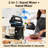 Stand Mixer Electric Kitchen Mixer, 3.2 QT Auto-Rotating Bowl & Beater Tilt-Head 2-IN-1 Standing Hand Mixer, 250 Watt 5-Speed with Turbo Boost Household Mixer with Beaters & Dough Hooks for Baking