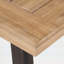 Table de salle à manger, panneau de lattes extérieur pour salle à manger d'extérieur naturelle et grise résistante aux intempéries