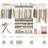80"-120" Walk In Closet System With 6 Drawers-1029032704
