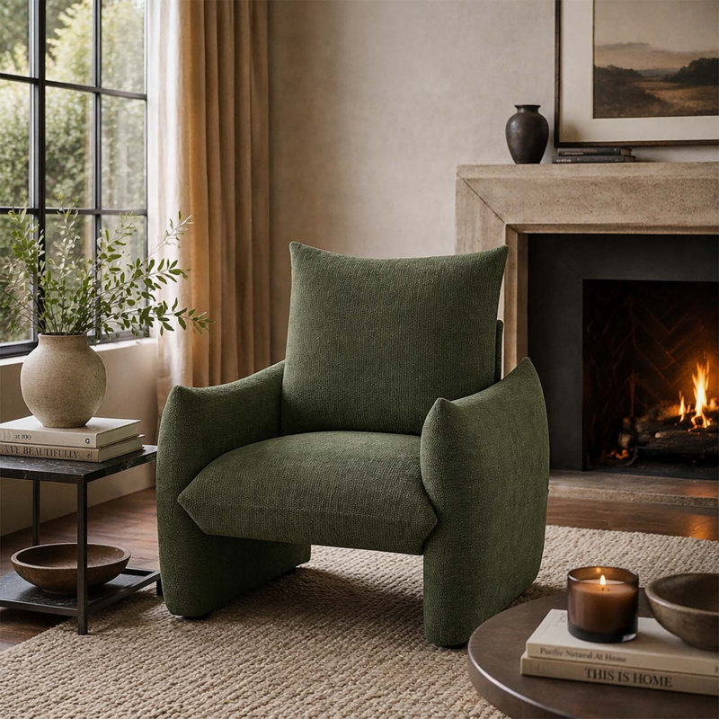 Chaise d'appoint moderne, Green