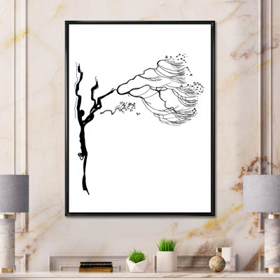 Graphiques en noir et blanc I - peinture sur toile