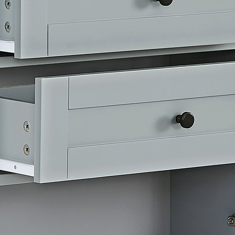 Armoire d'appoint Manylath, gris