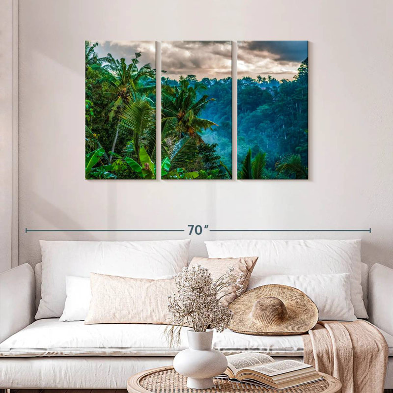 Alvord, forêt de palmiers tropicaux d'Ubud, H 28 po x l 45 po