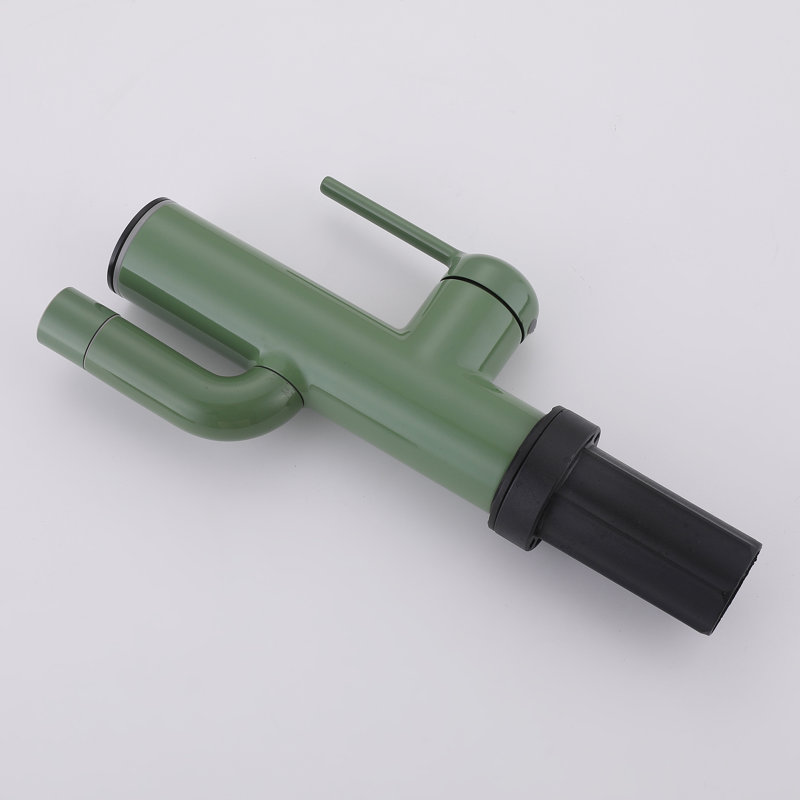 Robinet de lavabo pour salle de bain à poignée simple 7-1 / 2 "H, Vert