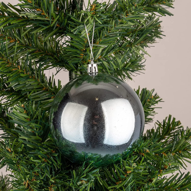 Polyvinyl Chloride (PVC) Ball Ornament, 10cm H x 10cm W x 10cm D, Light Blue