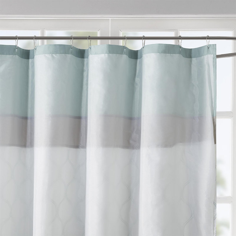 Rideaux de douche imprimés et brodés, Écume de mer, écume de mer