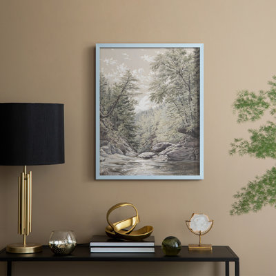 Vintage Landscape CXXXIV Framed Print - Solid Wood