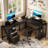 Morihisa L Shaped Desk, 94.5" Reversible Computer Gaming Desk With 3 Drawers, Corner Desk With 2 Monitor Stand, Home Office Desk Workstation-1930855314