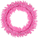 Artificial Pine Christmas Wreath - 36" - Pink - Unlit