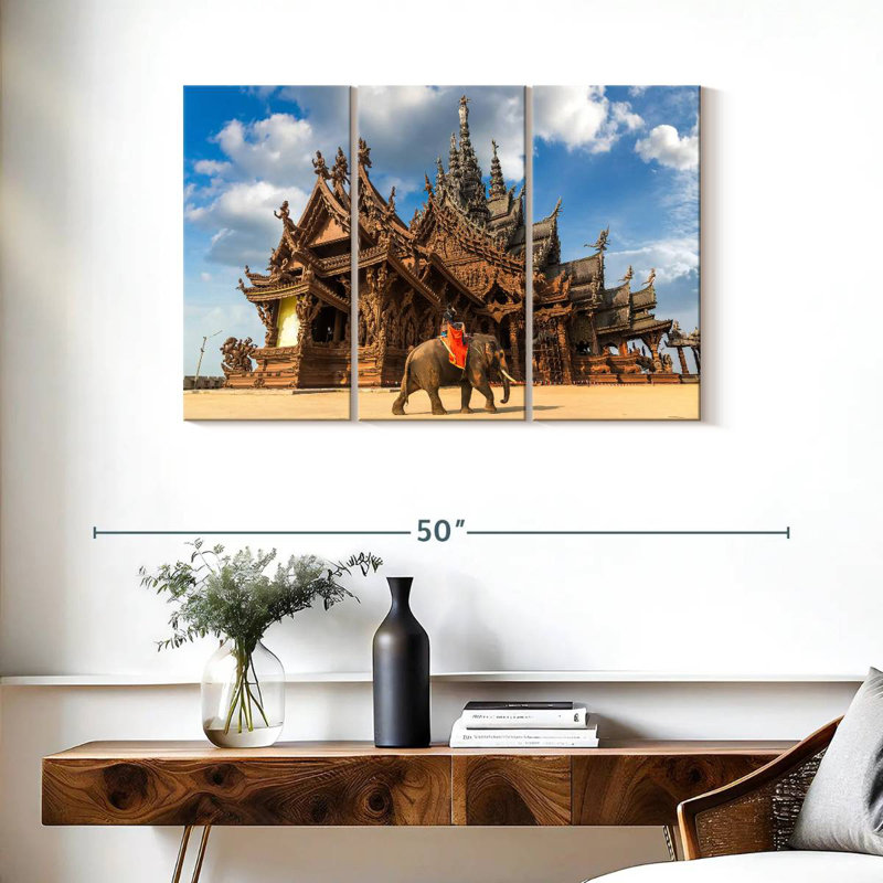 Nicci Sanctuary of Truth Ride Elephant, H 24 po x l 38 po