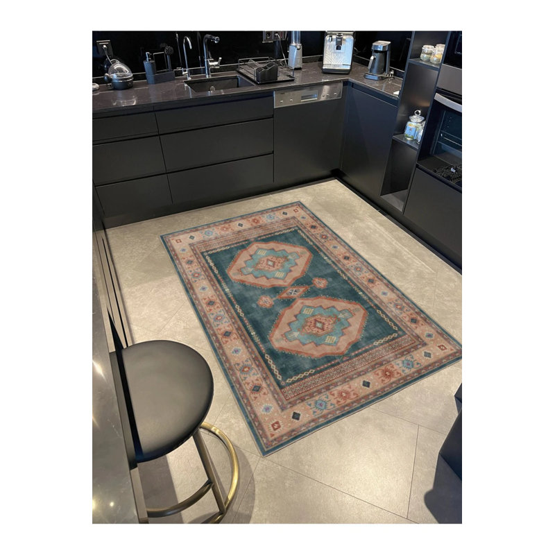 Tapis tissé Cubic Flower, Rectangle 3 pi 4 po x 6 pi 7 po
