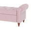 Banc de lit en velours rose-131203656