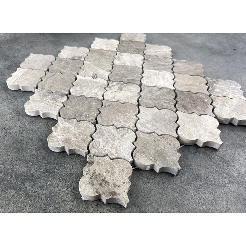 Silver Shadow Casablanca Gray Marble 2" x 2" Marble Mosaic Wall & Floor Tile