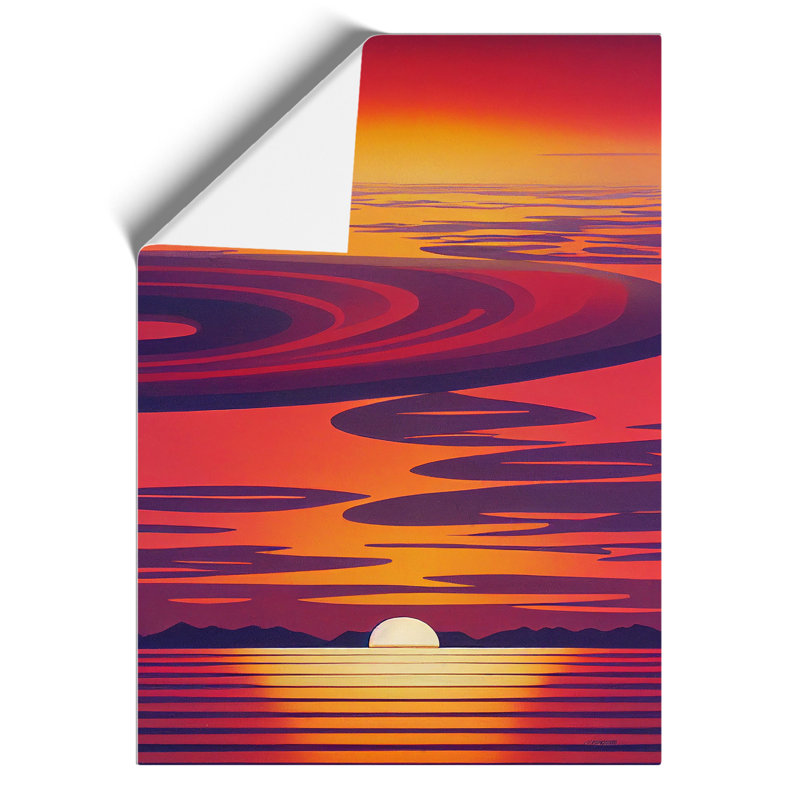 Unreal Sunset View - Wall Art, Paper, 59.4cm H x 42cm W, No Matte