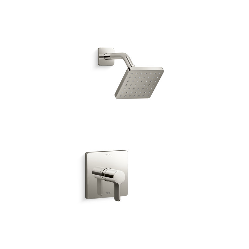 Garniture de douche Parallel ™ Rite-Temp, Nickel poli éclatant